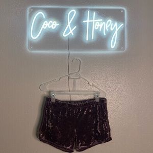Velvet Mauve Shorts